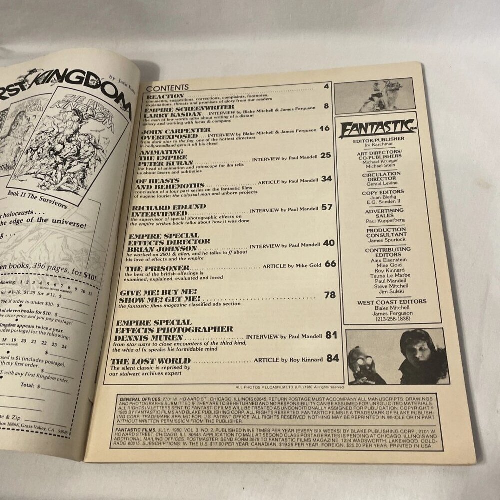 Fantastic Films Magazine #17 July 1980 Star Wars Empire Strikes Back C3PO R2D2 - Picture 5 of 11